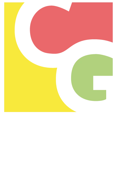 Logotipo de El Camino de Gaudí: una C y una G entrelazadas formando un camino