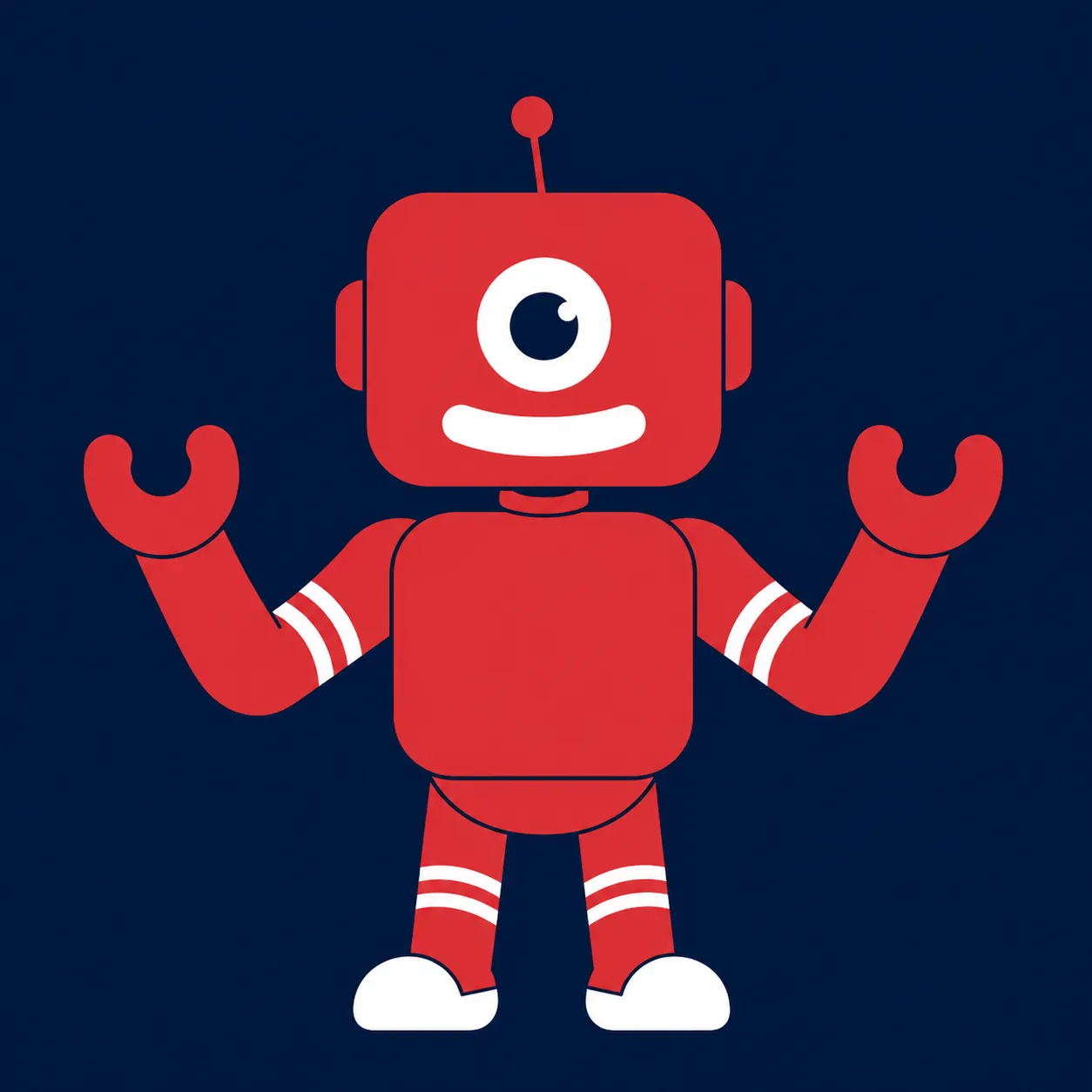 Robot mascota de Pindia Software animado por scroll en el hero de pindia.es